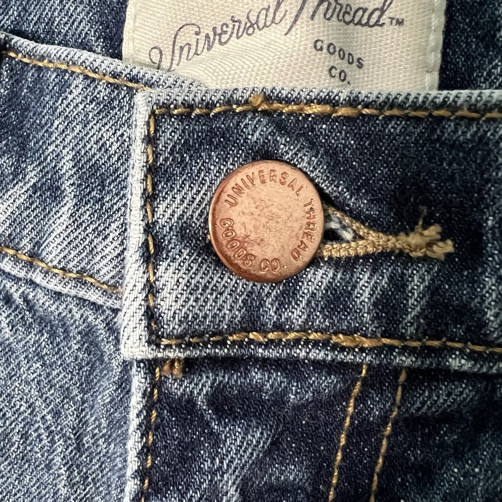 Universal Thread Women's Vintage Straight Jeans Medium Tint Denim Sz 0/25R - Picture 2 of 11